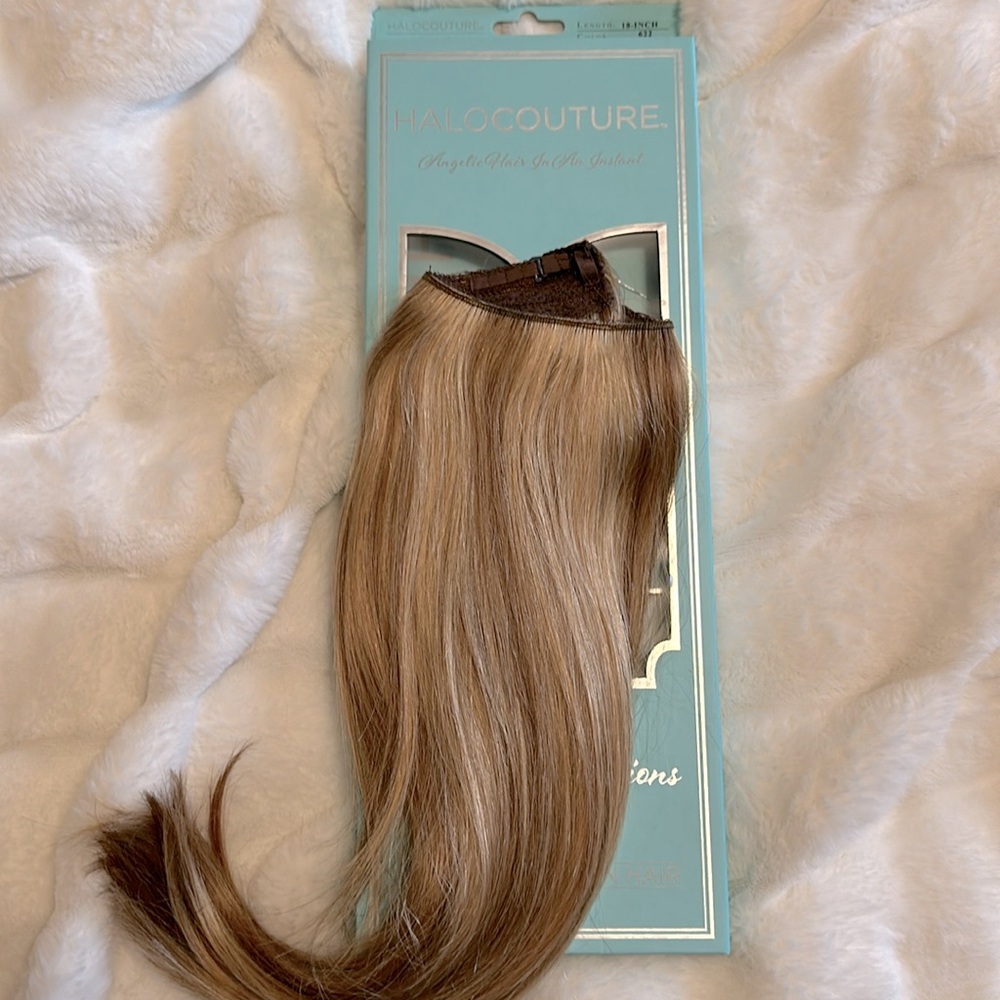 18 inch layered Halo Couture hair extensions